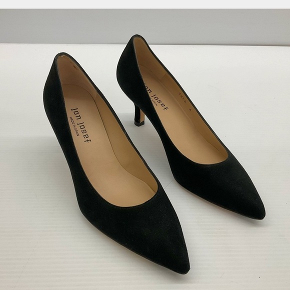 JON JOSEF Black Suede Chance Pumps - Picture 4 of 5